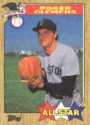 1987 Topps Baseball Cards      614     Roger Clemens AS